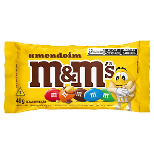 Confeito M&M´s Chocolate com Amendoim - Embalagem com 40G