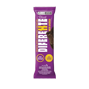 Chocolate Diatt Diferente Meio Amargo - Embalagem com 25G