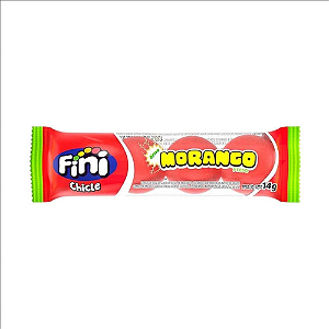 Chiclete Fini Sabor Morango Azedinho - Embalagem com 14G