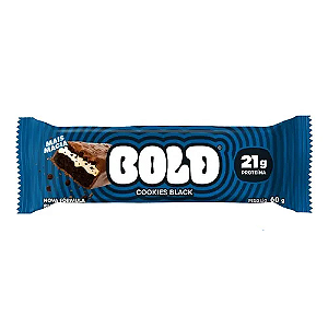 Barra Bold Crunch Cookies Black - Embalagem com 60G