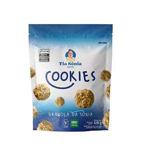 Biscoito Cookies de Granola Tia Sônia - Embalagem com 120G