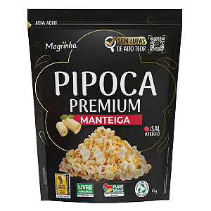 Pipoca Pronta Premium Da Magrinha Sabor Manteiga - Embalagem com 65G