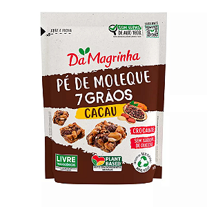 Pé de Moleque Da Magrinha 7 Grãos Cacau - Embalagem com 100G