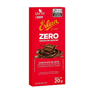 Chocolate Ao Leite Erlan Zero - Embalagem com 20G