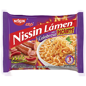 Macarrão Instantâneo Nissin Sabor Calabresa Picante - Embalagem com 85G