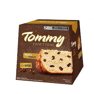 Panettone Tommy Gotas Sabor Chocolate 400G