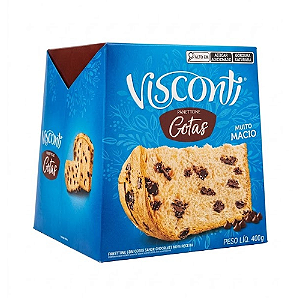 Panettone Visconti Gotas Sabor Chocolate 400G