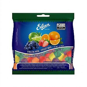 Bala Dura Erlan Frutas Sortidas Recheadas - Embalagem com 500G