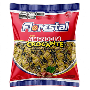 Bala Dura Floresal Sabor Amendoim Crocante - Embalagem com 500G