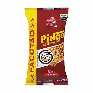 Salgadinho Pingo D'ouro Sabor Bacon - Embalagem com 160G
