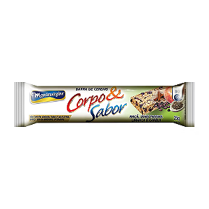 Barra de Cereal Corpo & Sabor Montevérgine Maçã, Uvas Passas, Linhaça e Canela - Embalagem com 25G