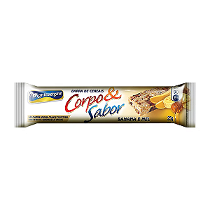 Barra de Cereal Corpo & Sabor Montevérgine Banana e Mel - Embalagem com 25G