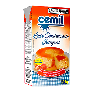 Leite Condensado Cemil Integral Semidesnatado - Embalagem com 395G