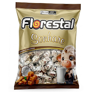 Caramelo Recheado Florestal Sonhare Sabor Coco - Embalagem com 500G