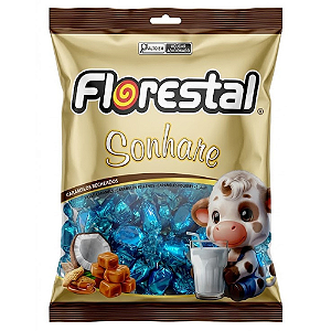 Caramelo Recheado Florestal Sonhare Sabor Chocolate - Embalagem com 500G