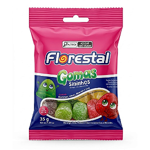 Goma Florestal Sininhos Sortidos - Embalagem com 35G