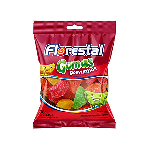 Goma Florestal Gominhos Sortidos - Embalagem com 60G