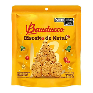 Biscoito de Natal Bauducco - Embalagem com 90G
