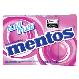 Bala Mentos Slimbox Sabor Fruit Mix - Embalagem com 24,1G