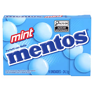 Bala Mentos Slimbox Sabor Menta - Embalagem com 24,1G