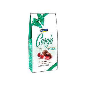 Bombom Montevérgine com Recheio Sabor Cereja sem Álcool - Embalagem com 100G