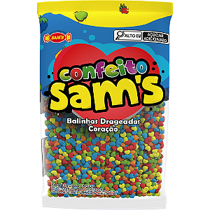 Confeito Coração Simas Sabores Sortidos - Embalagem com 300G