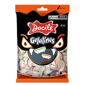 Gelatina Docile Dente de Monstro - Embalagem com 80G
