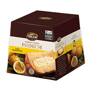 Panettone Arcor Premium Sabor Maracujá - Embalagem com 430G