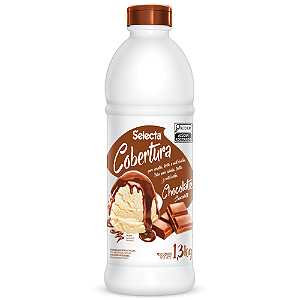 Cobertura para Sorvete Selecta Sabor Chocolate - Embalagem com 1,3KG