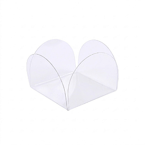 Porta Forminha 4 Pétalas Acetato NC Toys - Embalagem com 50UN