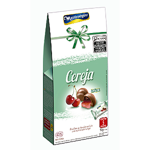 Bombom Montevérgine com Recheio Sabor Cereja - Embalagem com 55G