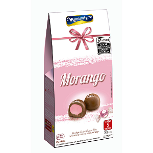 Bombom Montevérgine com Recheio Sabor Morango - Embalagem com 55G