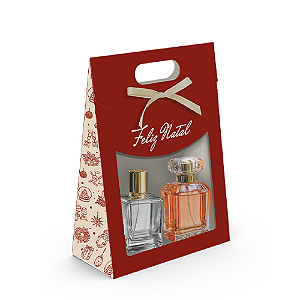 Maleta com Visor e Fita Presente De Natal