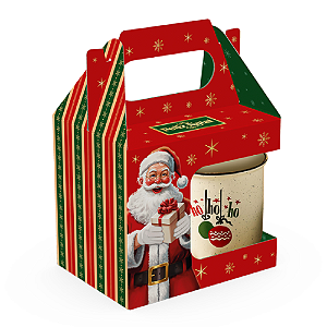 Caixa Maleta para Caneca Feliz Natal
