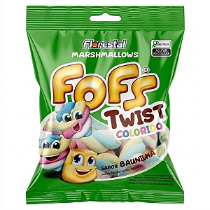 Marshmallow Fofs Florestal Twist Sabor Baunilha - Embalagem com 50G