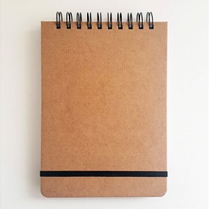 Sketchbook Capa Dura Kraft/Preto - A5