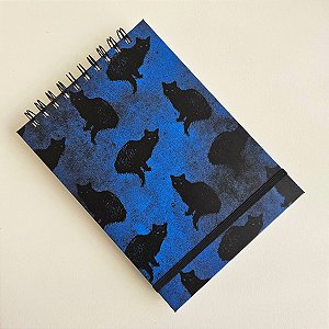 Sketchbook Capa Dura Gato/Preto - A5