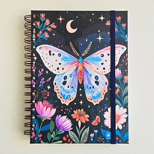 Sketchbook Aquarela A5 Montval 300g Capa Dura - Borboleta/preto