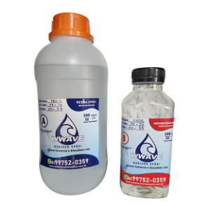 Resina Epóxi de Média Espessura - Kit de 1 kg- Baixa Viscosidade