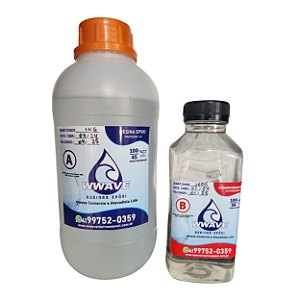 Resina Epóxi de Alta Espessura - Kit de 1,32 kg - Baixa Viscosidade