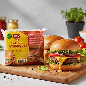 Pão de Hamburguer Schar 130g - Sem Glúten e Sem Lactose