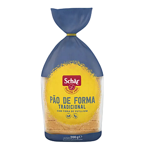 Pão de Forma Tradicional Sem Glúten Sem Lactose 200g - Schar