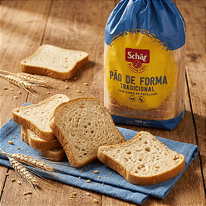 Pão de Forma Tradicional Sem Glúten Sem Lactose 200g - Schar