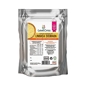 Farinha Integral De Linhaça Dourada 200g - Leve Croc