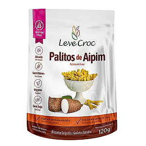 Biscoito Palitos Salgados De Aipim 120g - Leve Croc