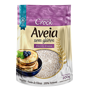 Aveia Flocos Finos Sem Glúten 200g - Leve Croc