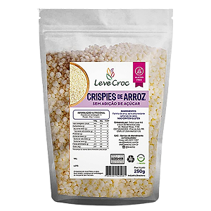 Crispies De Arroz Sem Adição De Açúcar 250g - Leve Croc