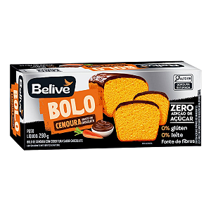Bolo de Cenoura Cobertura Choco Sem Glúten 290g - Belive