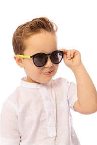 Óculos de sol Estilo kids Preto e verde