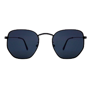 Óculos de sol infantil modelo Hexagonal preto